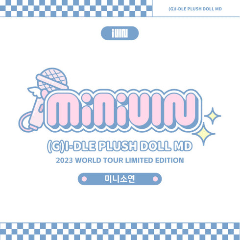 (G)I-DLE 2023 WORLD TOUR LIMITED EDITION PLUSH DOLL OFFICIAL MD - MINIDLE (PRE-ORDER)